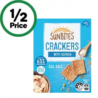 Woolworths Sunbites Crackers 105-110g offer