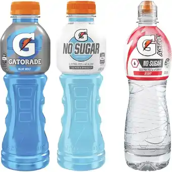 Woolworths Gatorade Sports Drink or G-Active Flavoured Water 600ml offer