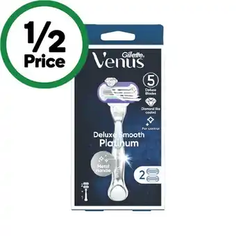 Woolworths Gillette Venus Deluxe Smooth Platinum Razor offer