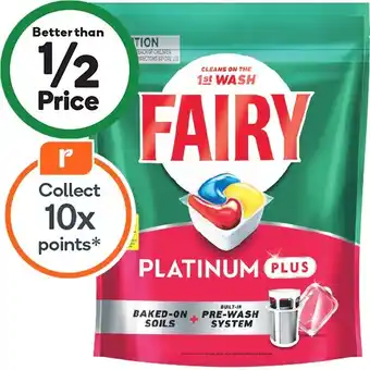 Woolworths Fairy Platinum Plus Dishwasher Tablets Pk 42 offer