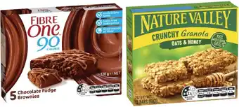 Coles Nature Valley Bars 152g-252g or Fibre One Bars 100g-120g offer