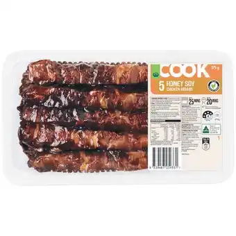 Woolworths Woolworths COOK Marinated Kebabs 375g with RSPCA Approved Chicken offer