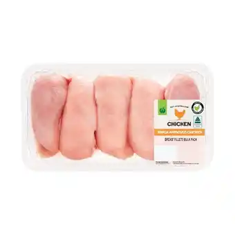 Woolworths Australian Fresh RSPCA Approved Chicken Breast Fillets Bulk Tray offer