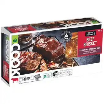 Woolworths Woolworths COOK Slow Cooked Beef Brisket 700g offer