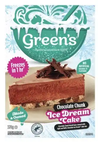 Coles Green's Ice Dream Cake Mix 360g-370g offer