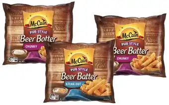 Coles McCain Beer Battered Fries 750g offer