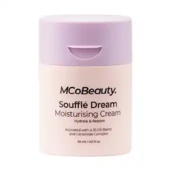 Woolworths MCoBeauty Souffle Dream Moisturising Cream 30ml offer