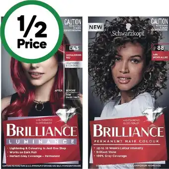 Woolworths Schwarzkopf Brilliance Hair Colour offer