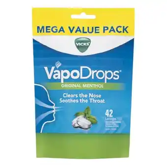 Woolworths Vicks VapoDrops Throat Lozenges Pk 42 offer