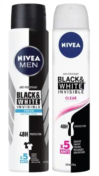 Coles Nivea Antiperspirant Aerosol Deodorant 250mL offer