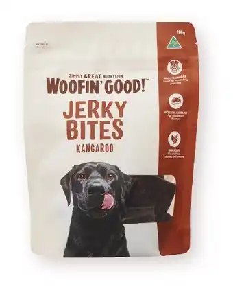 Coles Woofin' Good Jerky Bites Dog Treat 100g offer