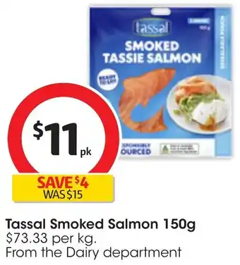 Coles Tassal Smoked Salmon 150g offer