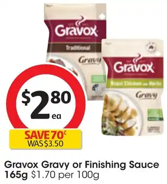 Coles Gravox Gravy or Finishing Sauce 165g offer