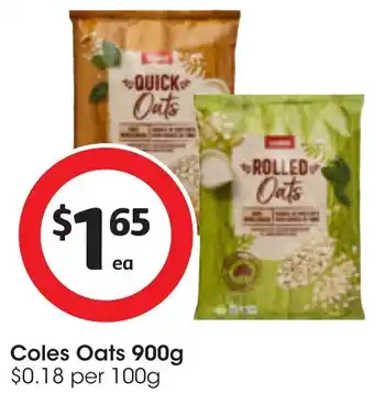 Coles Coles Oats 900g offer