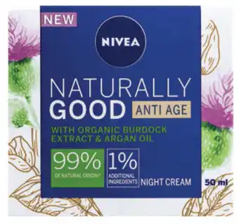 Good Price Pharmacy Nivea naturally good anti ageing night cream 50ml offer