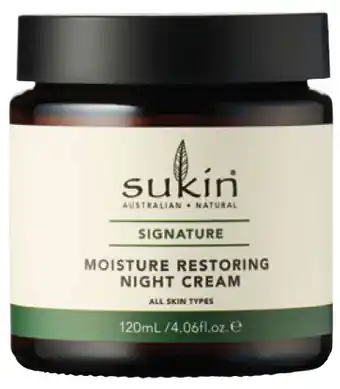 Good Price Pharmacy Sukin moisture restoring night cream 120ml offer