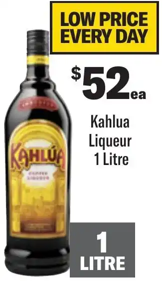 Coles Kahlua Liqueur 1 Litre offer