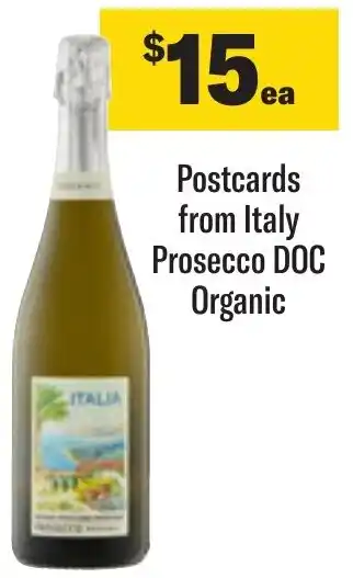 Coles Postcards from Italy Prosecco DOC Organic offer