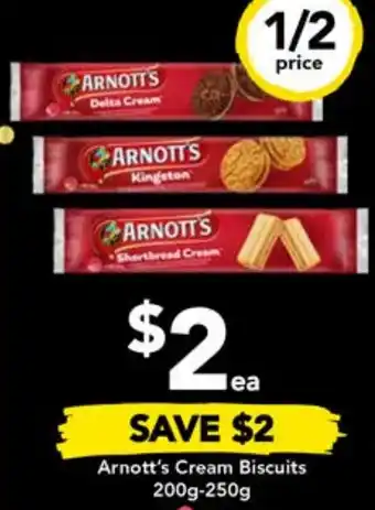 Drakes Arnott's Cream Biscuits 200g-250g offer