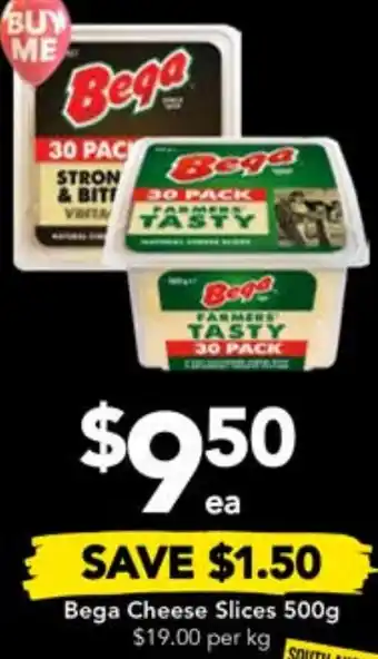 Drakes Bega Cheese Slices 500g offer