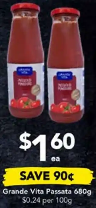 Drakes Grande Vita Passata 680g offer