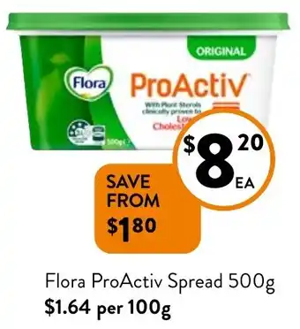 Foodworks Flora ProActiv Spread 500g offer