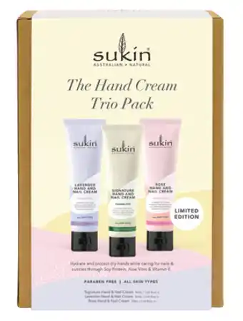 Good Price Pharmacy Sukin the hand cream trio gift set offer