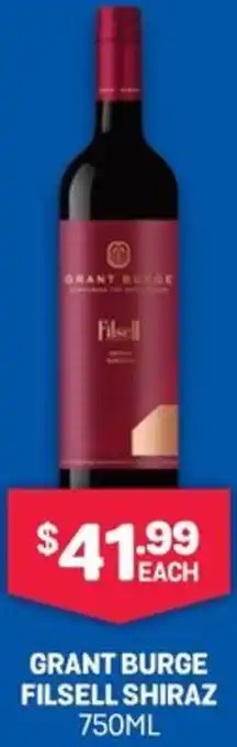 Bottlemart GRANT BURGE FILSELL SHIRAZ 750ML offer