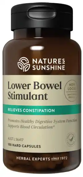 Nature’s sunshine lower bowel stimulant 100 capsules