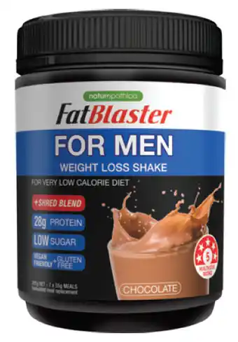 Good Price Pharmacy Naturopathica fatblaster for men chocolate 385g offer