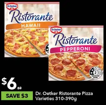 Ritchies Dr. Oetker Ristorante Pizza Varieties 310-390g offer