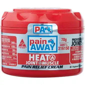Good Price Pharmacy Pain away heat pain relief cream 70g offer