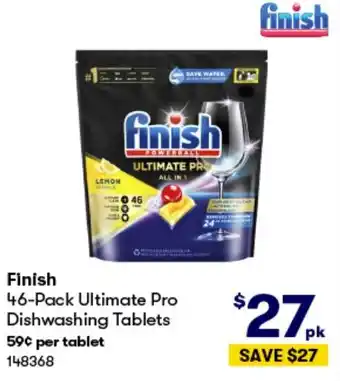 BIG W Finish 46-Pack Ultimate Pro Dishwashing Tablets offer