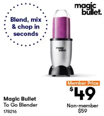 BIG W Magic Bullet To Go Blender offer