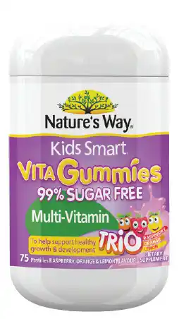 Good Price Pharmacy Nature's way kids smart vita gummies daily 99% sugar free multivitamin trio 75 pack offer