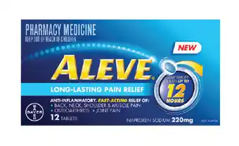 Good Price Pharmacy Aleve 12 hour 220mg 12 tablets offer