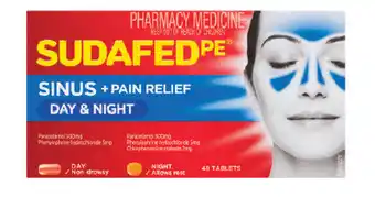 Good Price Pharmacy Sudafed pe sinus + pain relief day & night 48 tablets offer