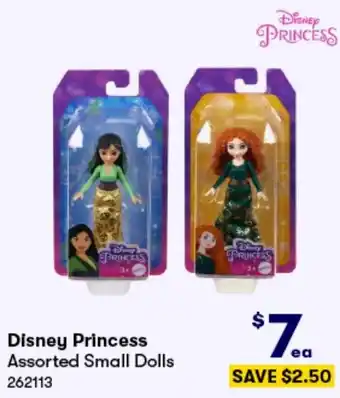 BIG W Disney Princess Assorted Small Dolls offer