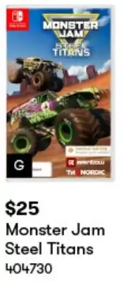 BIG W Monster Jam Steel Titans offer