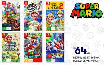 BIG W SUPER MARIO offer