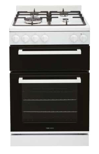 The Good Guys Technika 54cm gas upright cooker - white offer