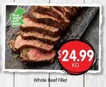 Spudshed Whole Beef Fillet offer