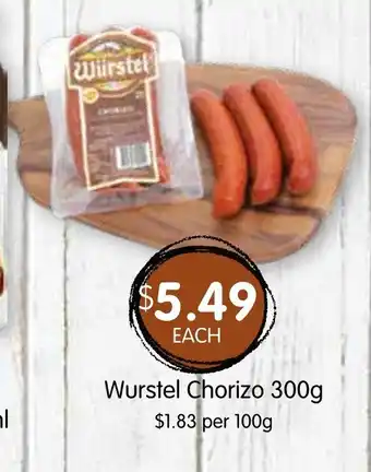 Spudshed Wurstel Chorizo 300g offer