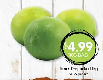 Spudshed Limes Prepacked 1kg offer