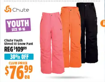 Anaconda Chute Youth Shred III Snow Pant offer