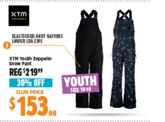 Anaconda XTM Youth Zeppelin Snow Pant offer