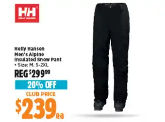 Anaconda Helly Hansen Men's Alpine Insulated Snow Pant offer