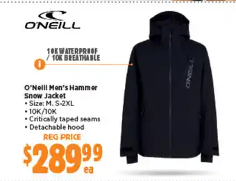 Anaconda O'Neill Men's Hammer Snow Jacket offer