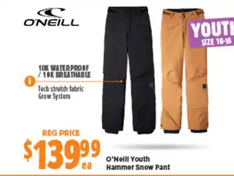 Anaconda O'Neill Youth Hammer Snow Pant offer