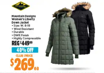 Anaconda Mountain Designs Women's Liberty Down Jacket offer